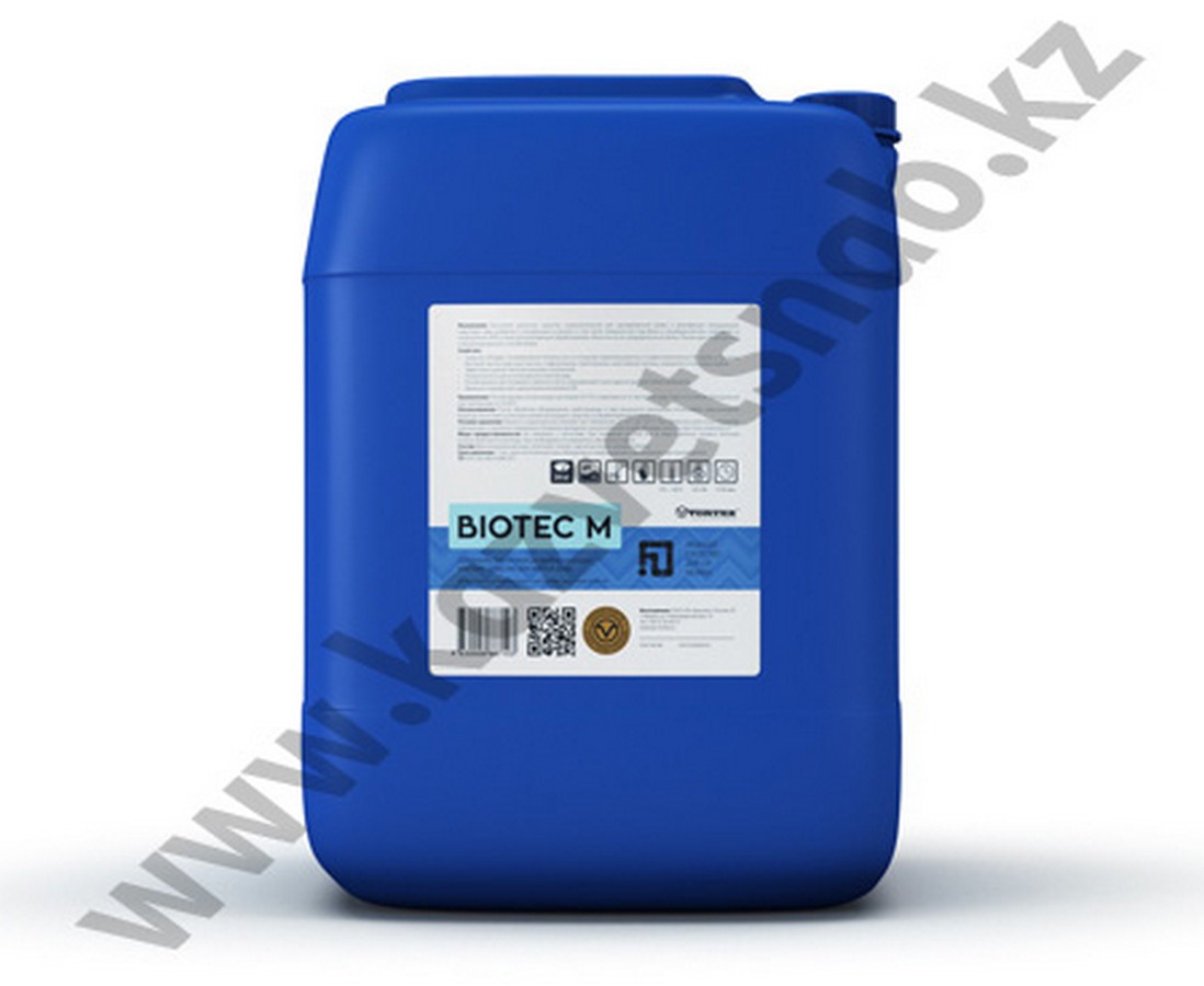 Biotec M (Биотек М) Щелочное беспенное дезинфицирующее средство для мягкой и средней жесткости воды (24 кг)